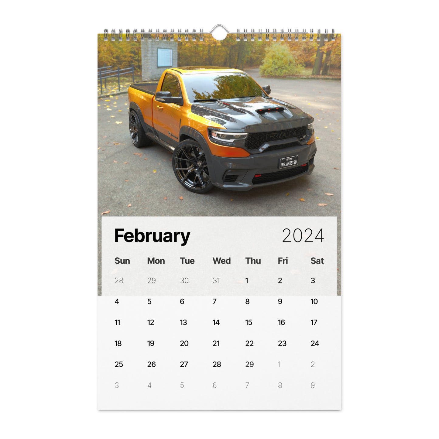 WB.Artist20 Wall calendar (2024)
