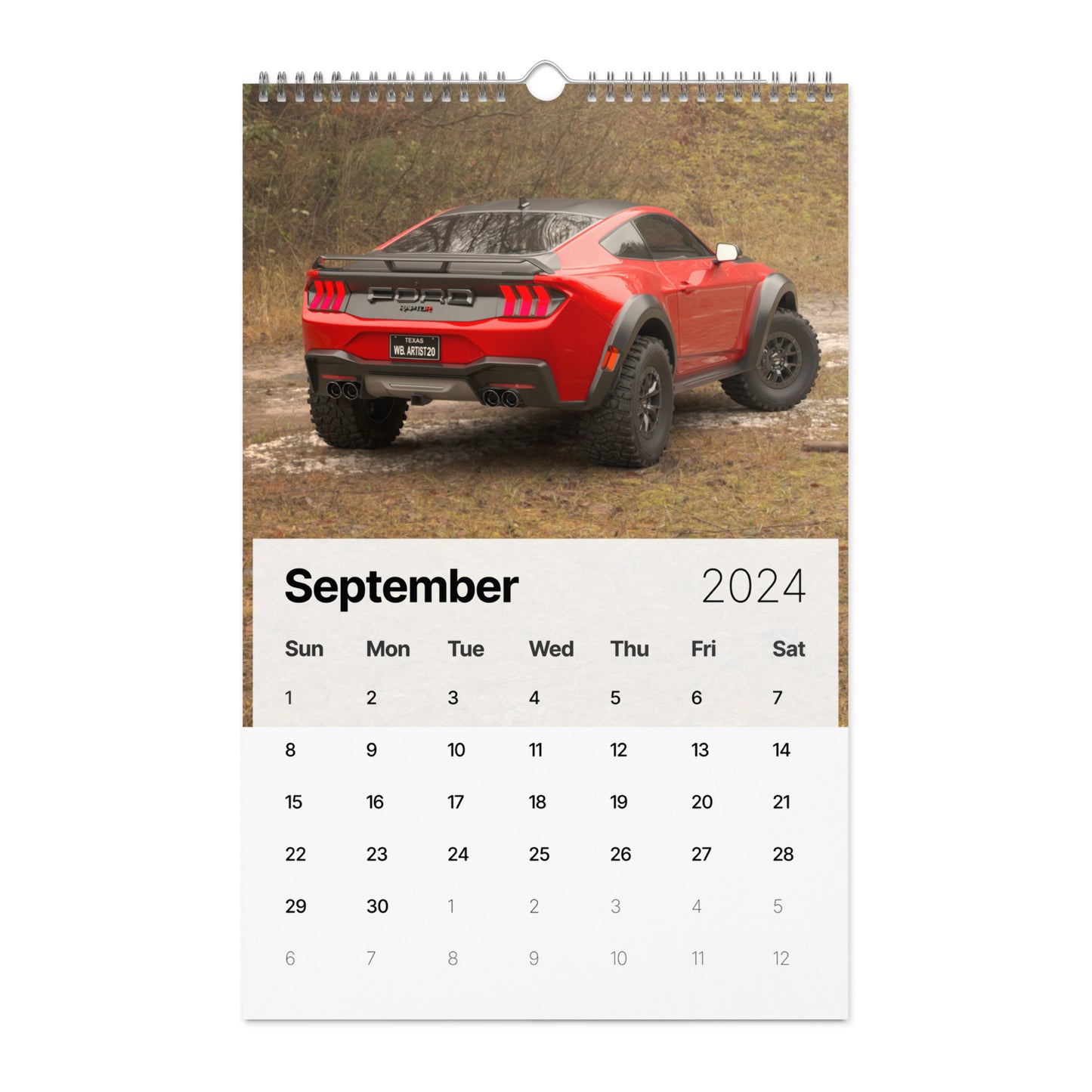 WB.Artist20 Wall calendar (2024)