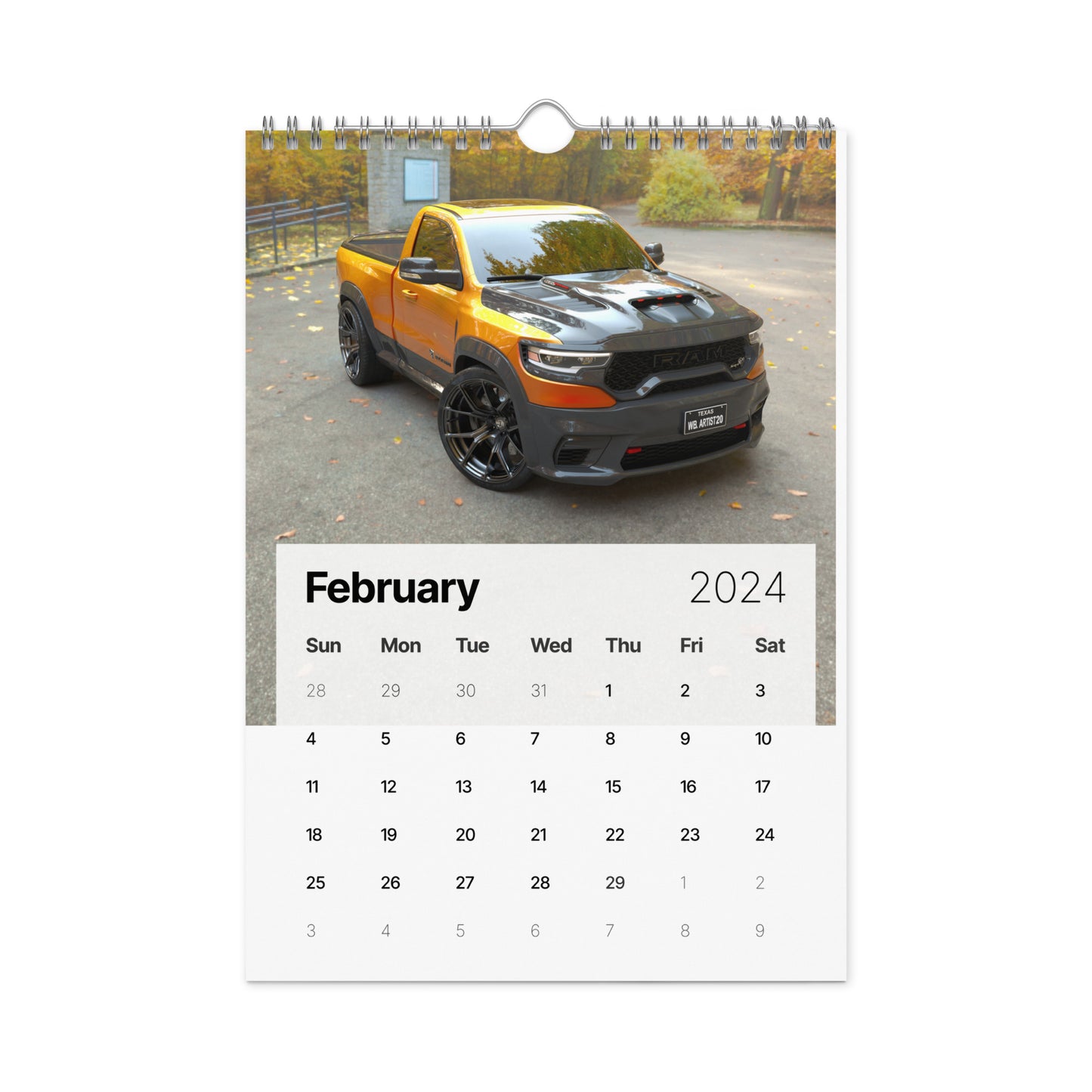 WB.Artist20 Wall calendar (2024)