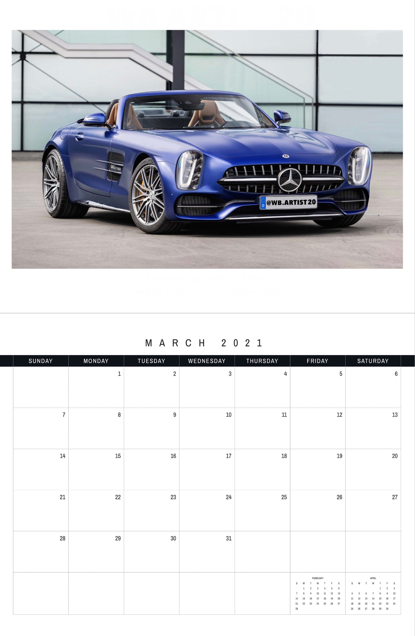 Import 2021 Calendar by WB.Artist20