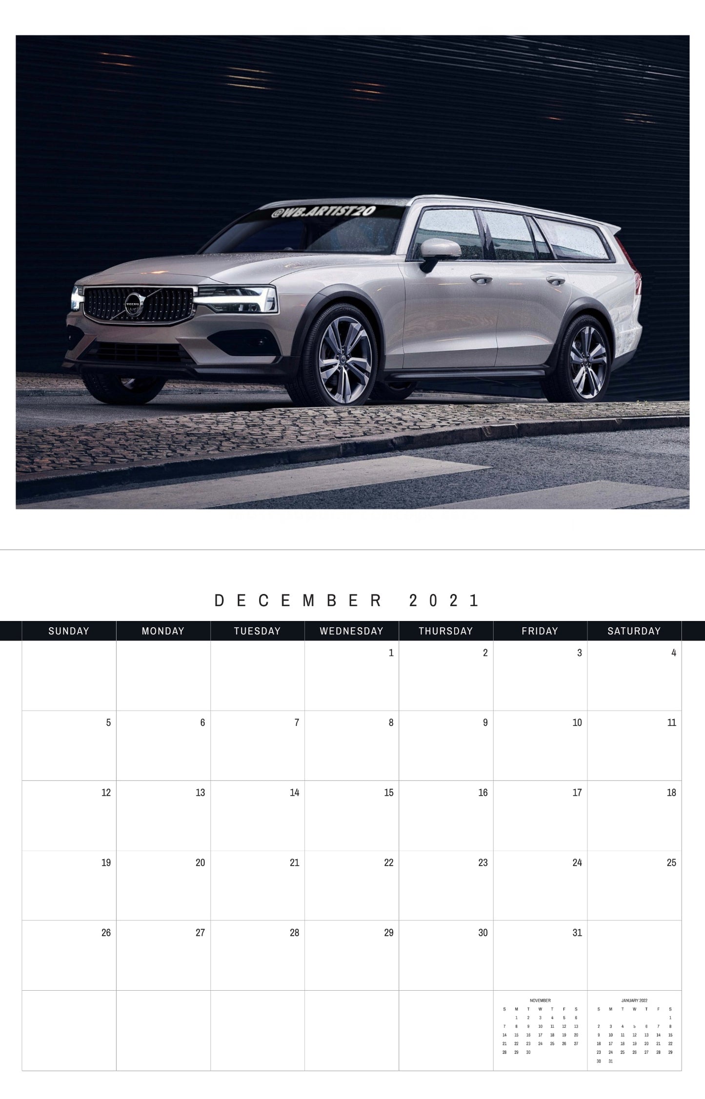 Import 2021 Calendar by WB.Artist20
