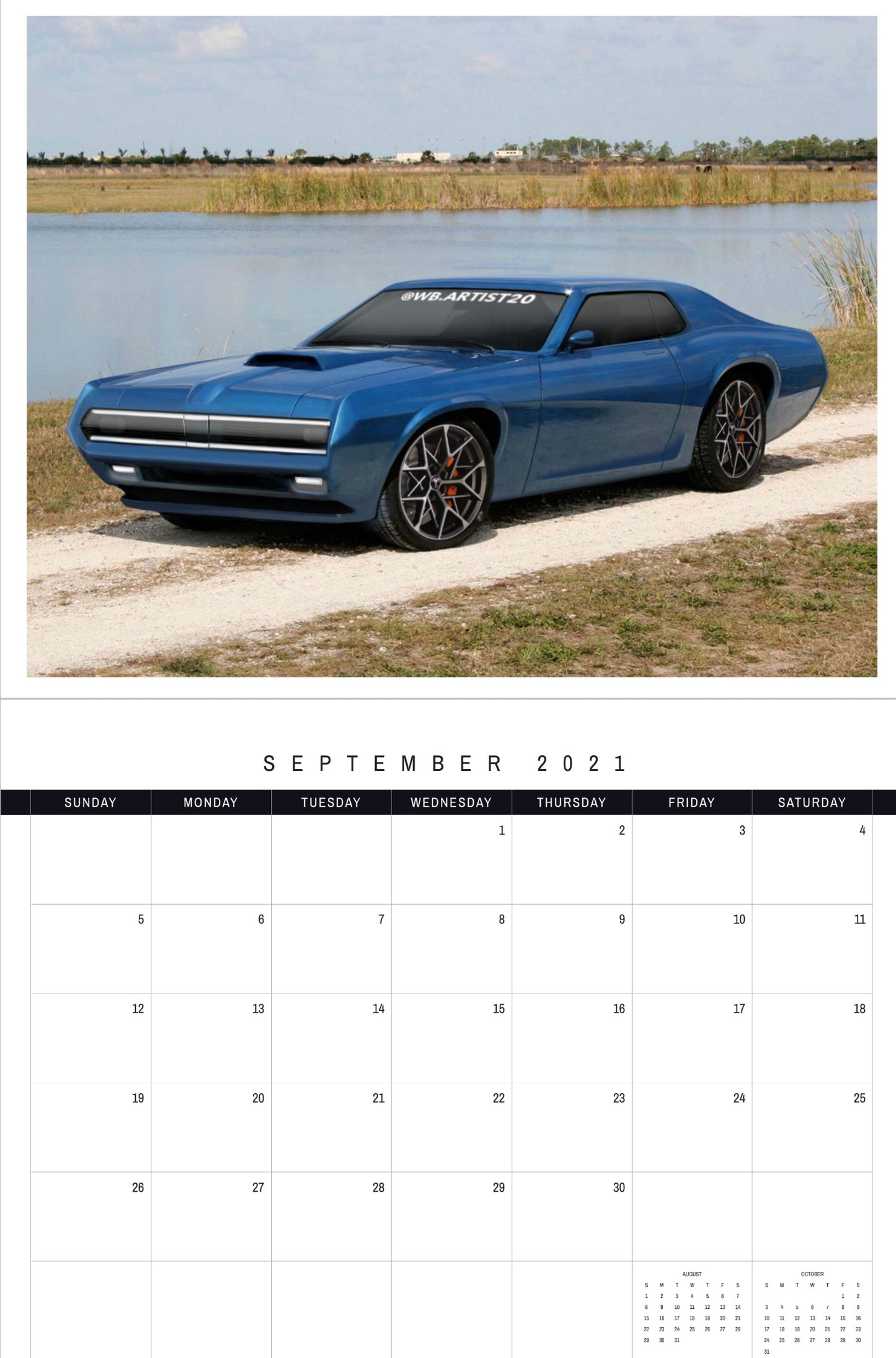 Ford 2021 Calendar by WB.Artist20