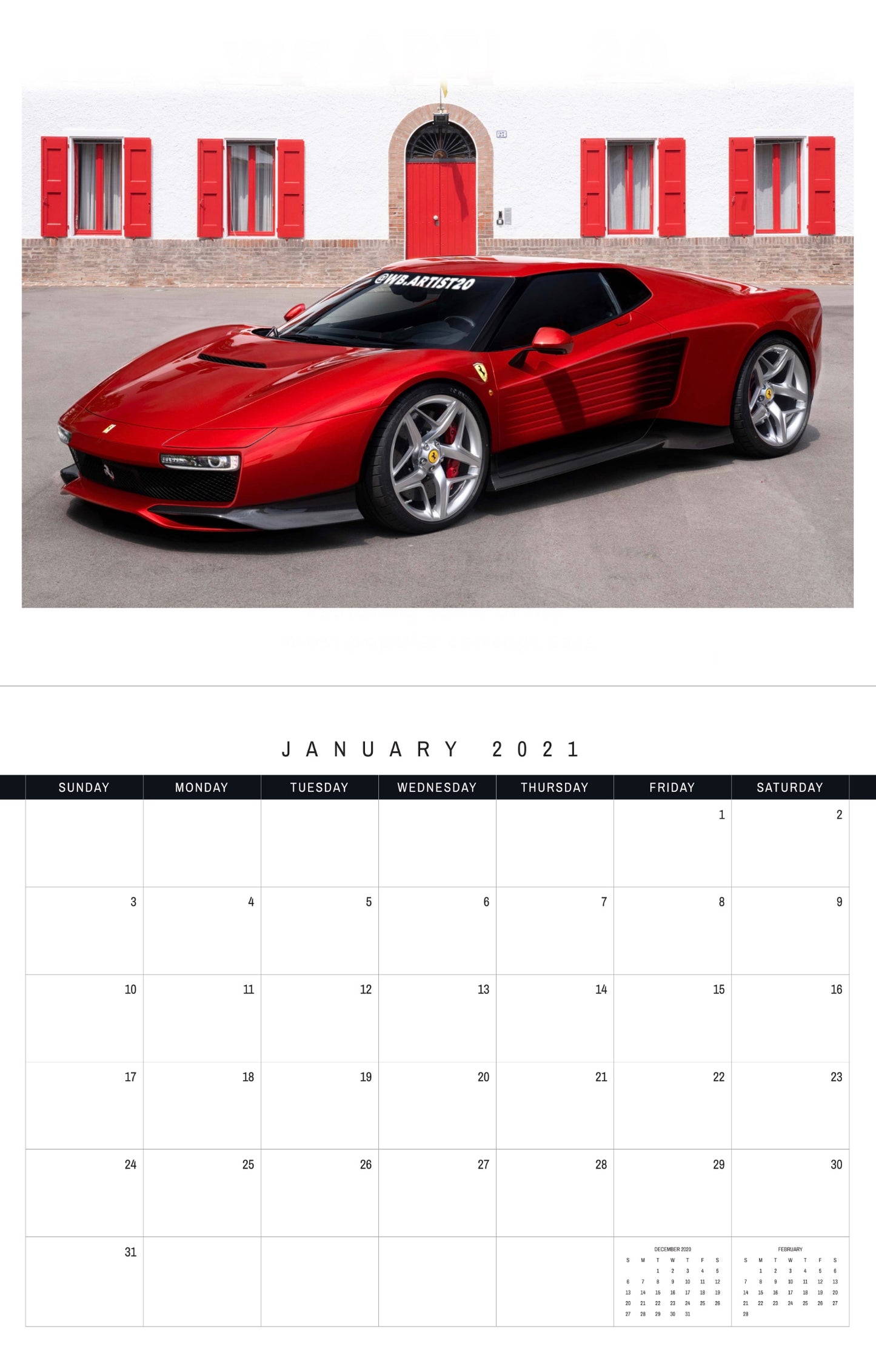 Import 2021 Calendar by WB.Artist20