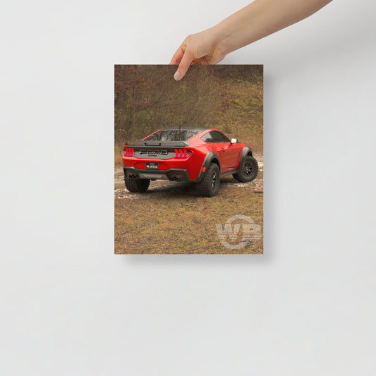 Mustang Raptor R RP Poster by WB.Artist20