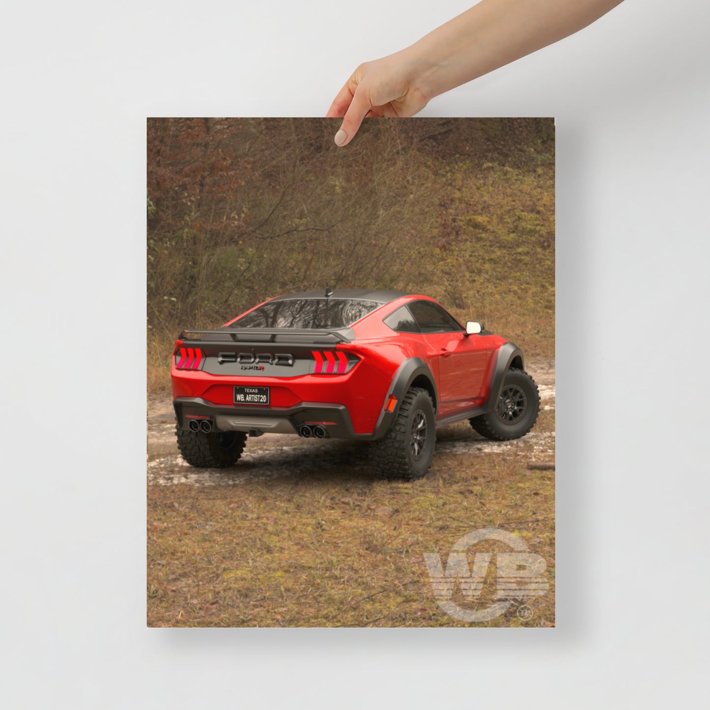 Mustang Raptor R RP Poster by WB.Artist20