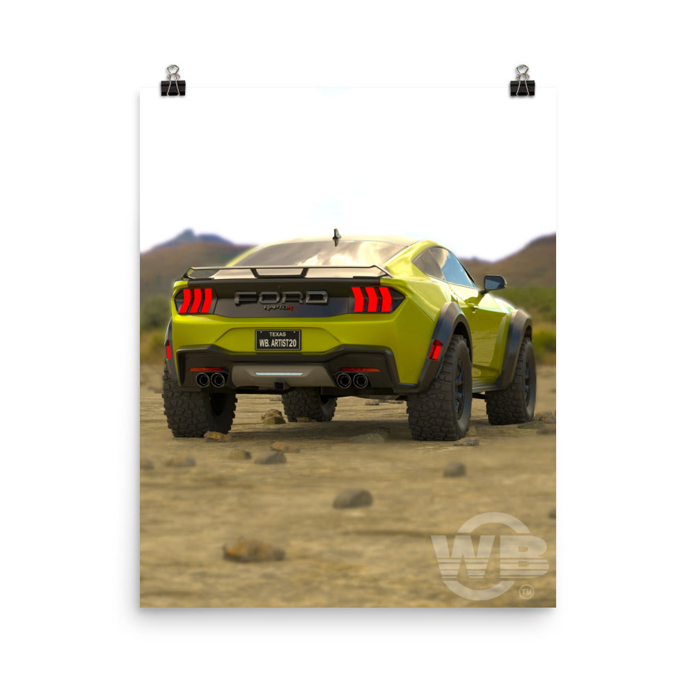 Mustang Raptor Poster LY by WB.Artist20