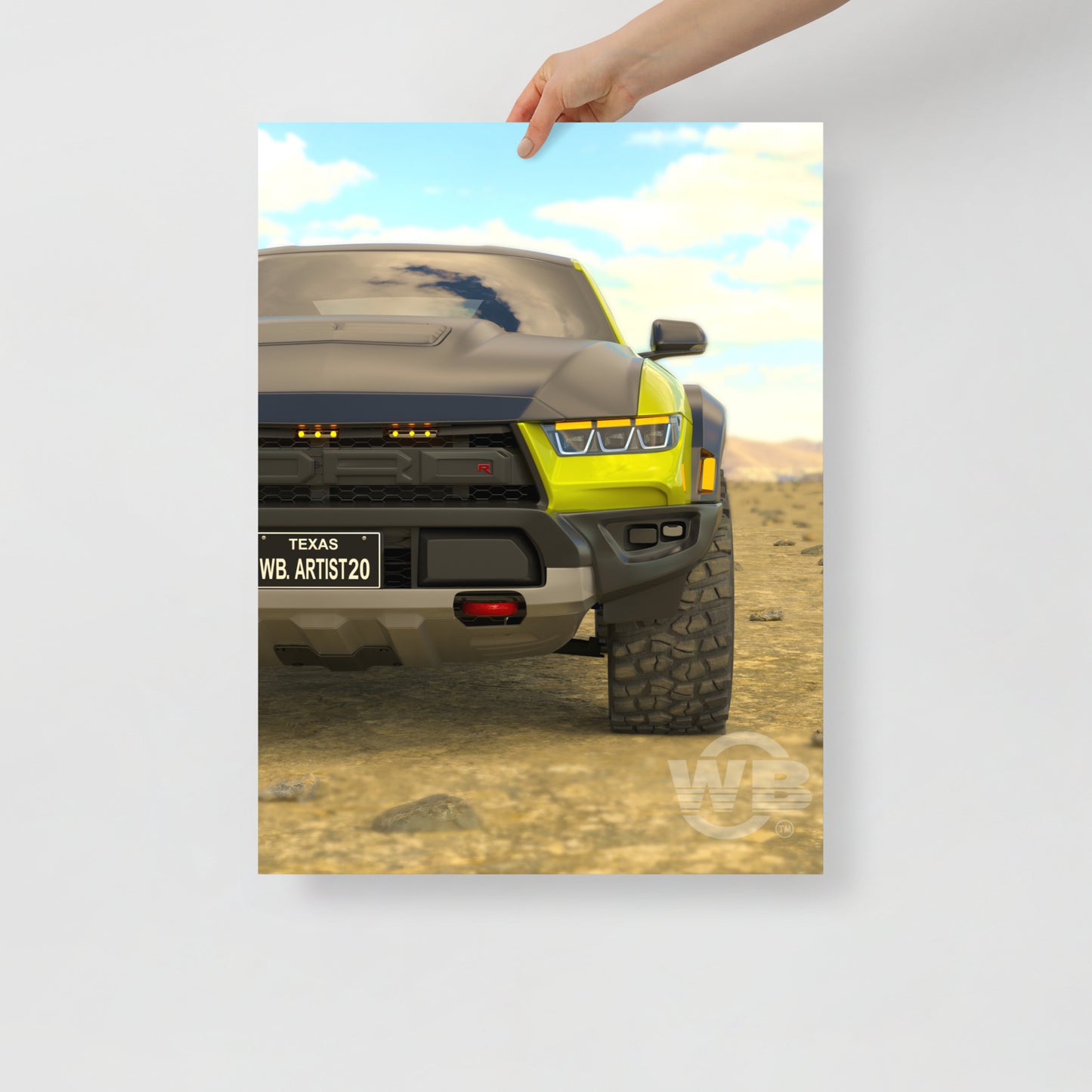 Mustang Raptor LY F Poster by WB.Artist20