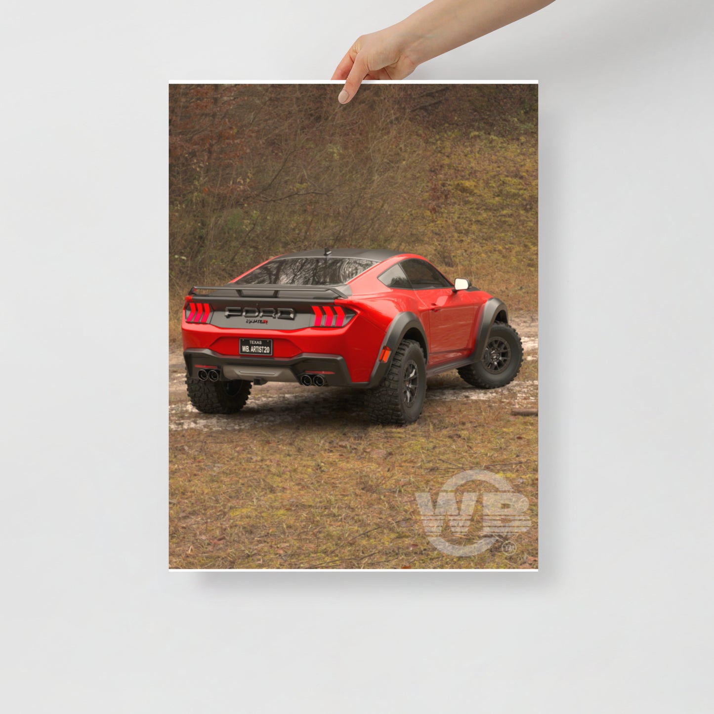 Mustang Raptor R RP Poster by WB.Artist20