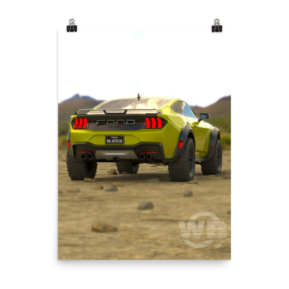 Mustang Raptor Poster LY by WB.Artist20