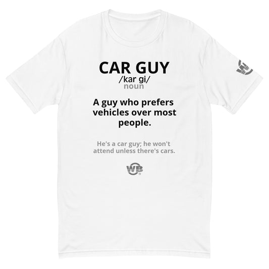 Car Guy Fitted Tee by WB.Artist20