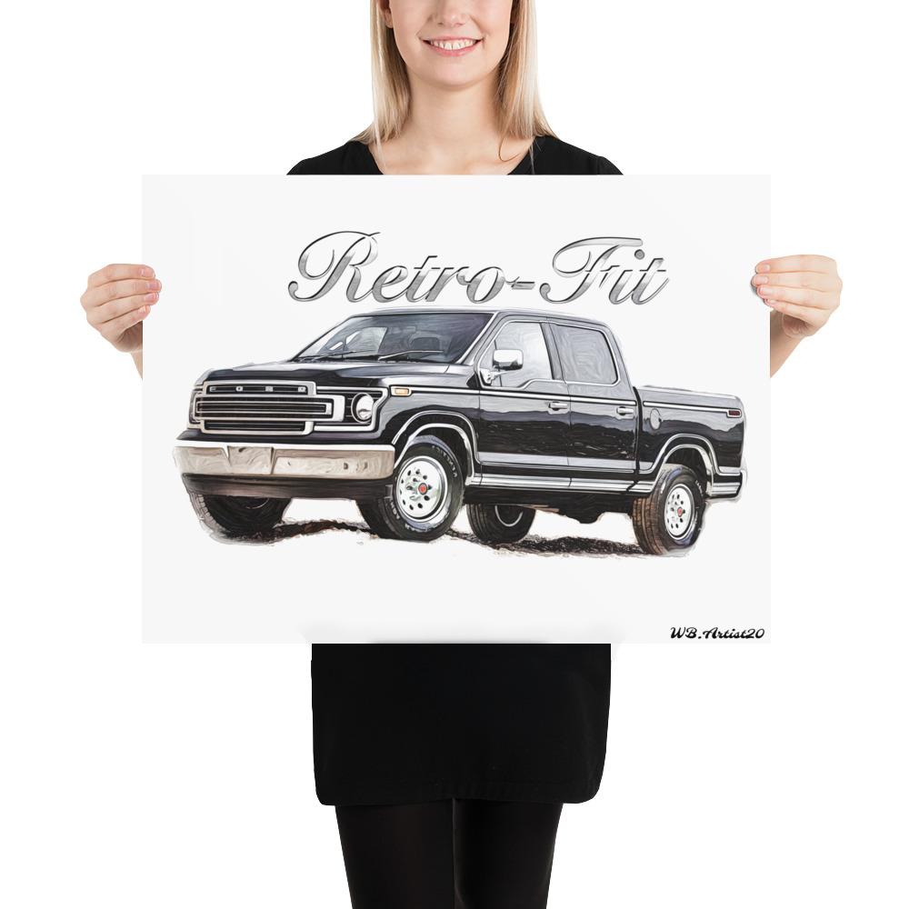 Retro F150 Poster by WB.Artist20 - WBArtist20