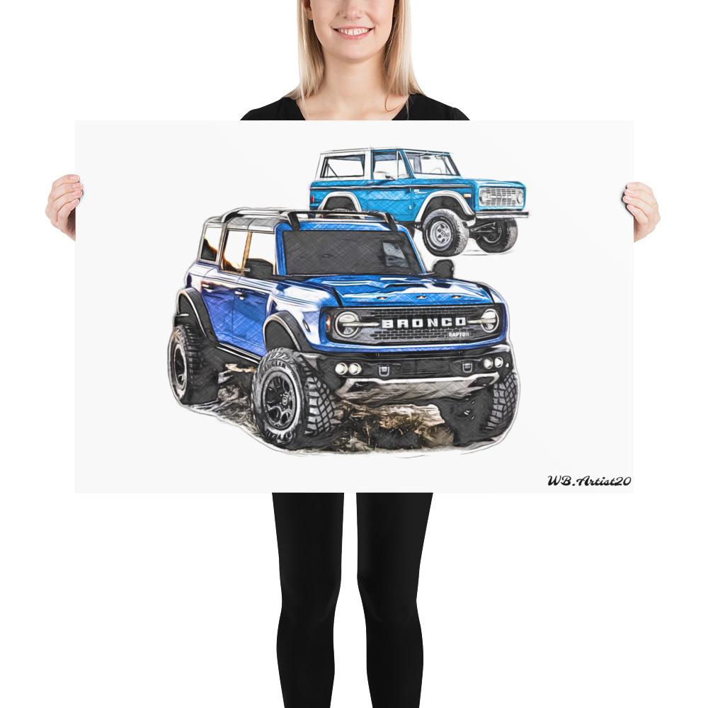 Bronco Raptor Poster By WB.Artist20 - WBArtist20