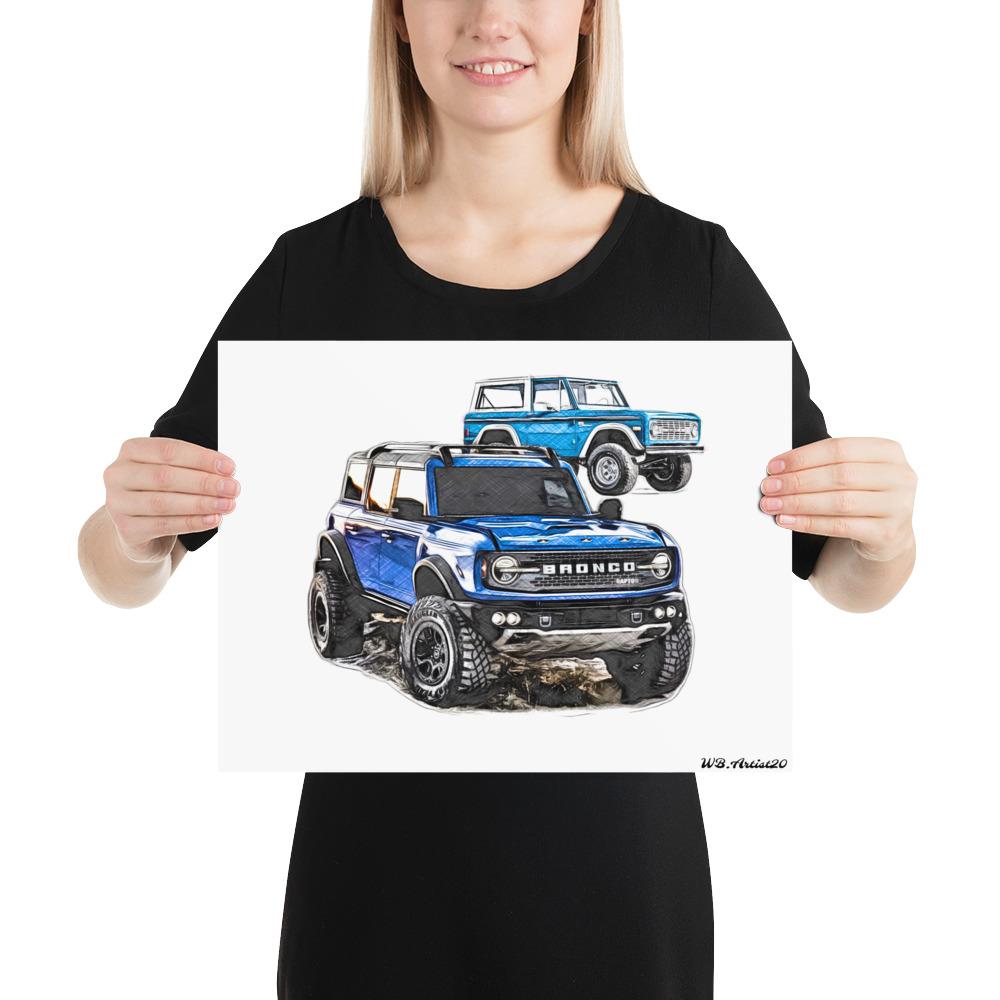 Bronco Raptor Poster By WB.Artist20 - WBArtist20