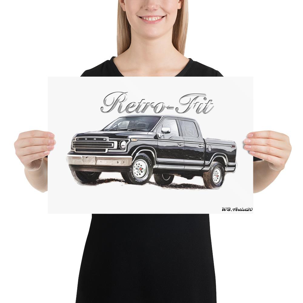 Retro F150 Poster by WB.Artist20 - WBArtist20