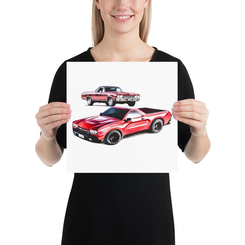 Modern El Camino Homage Poster by WB.Artist20 - WBArtist20