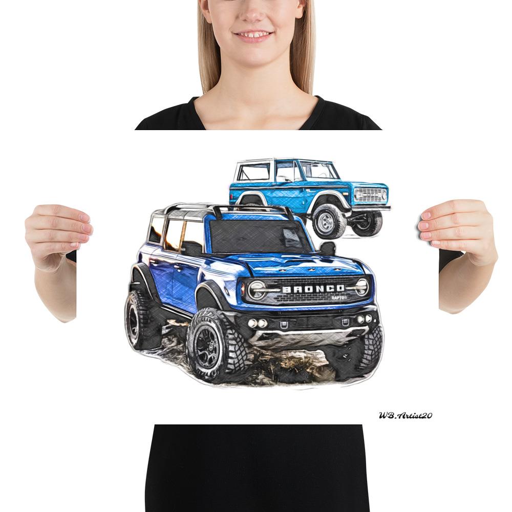 Bronco Raptor Poster By WB.Artist20 - WBArtist20