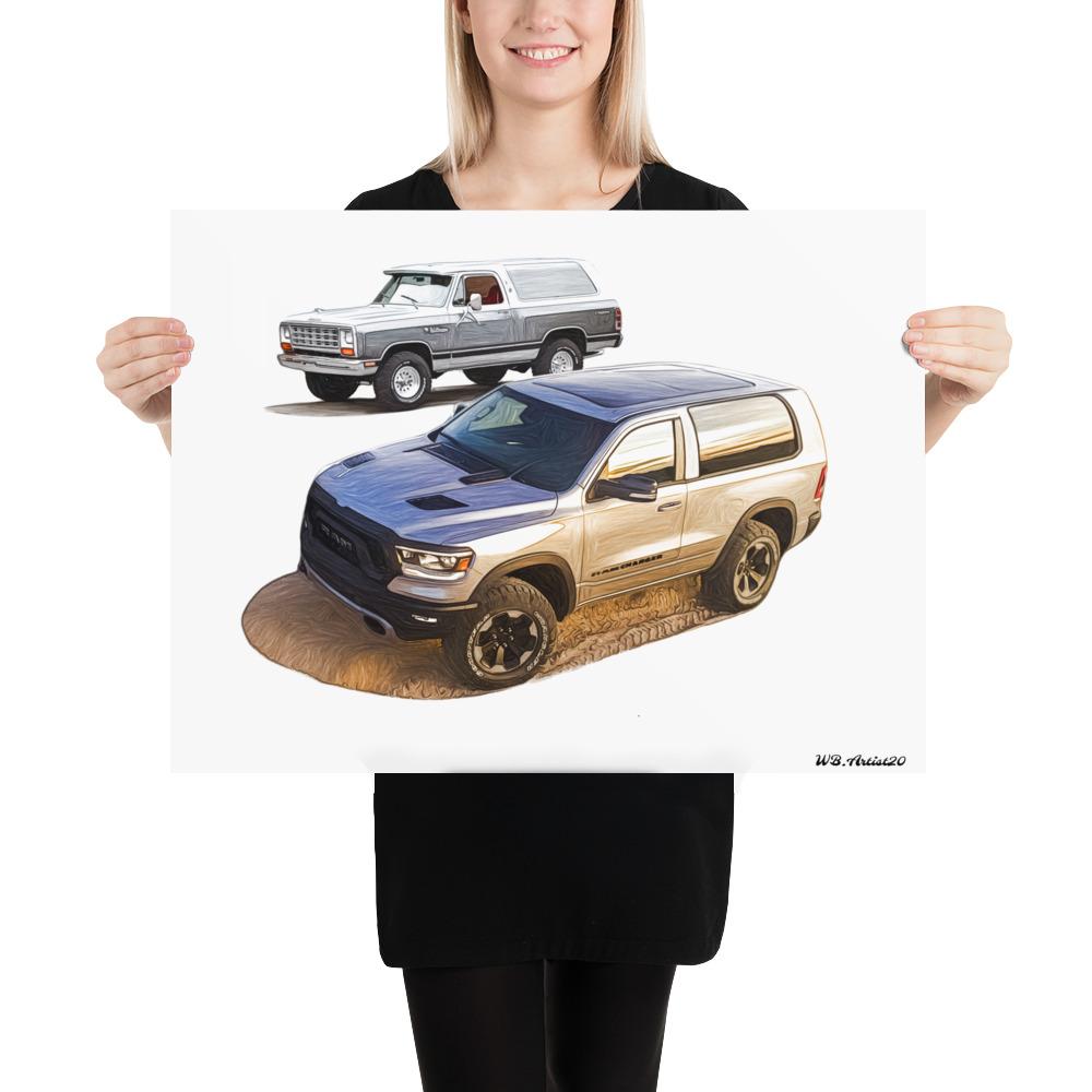 Ram Charger Homage Poster by WB.Artist20 - WBArtist20
