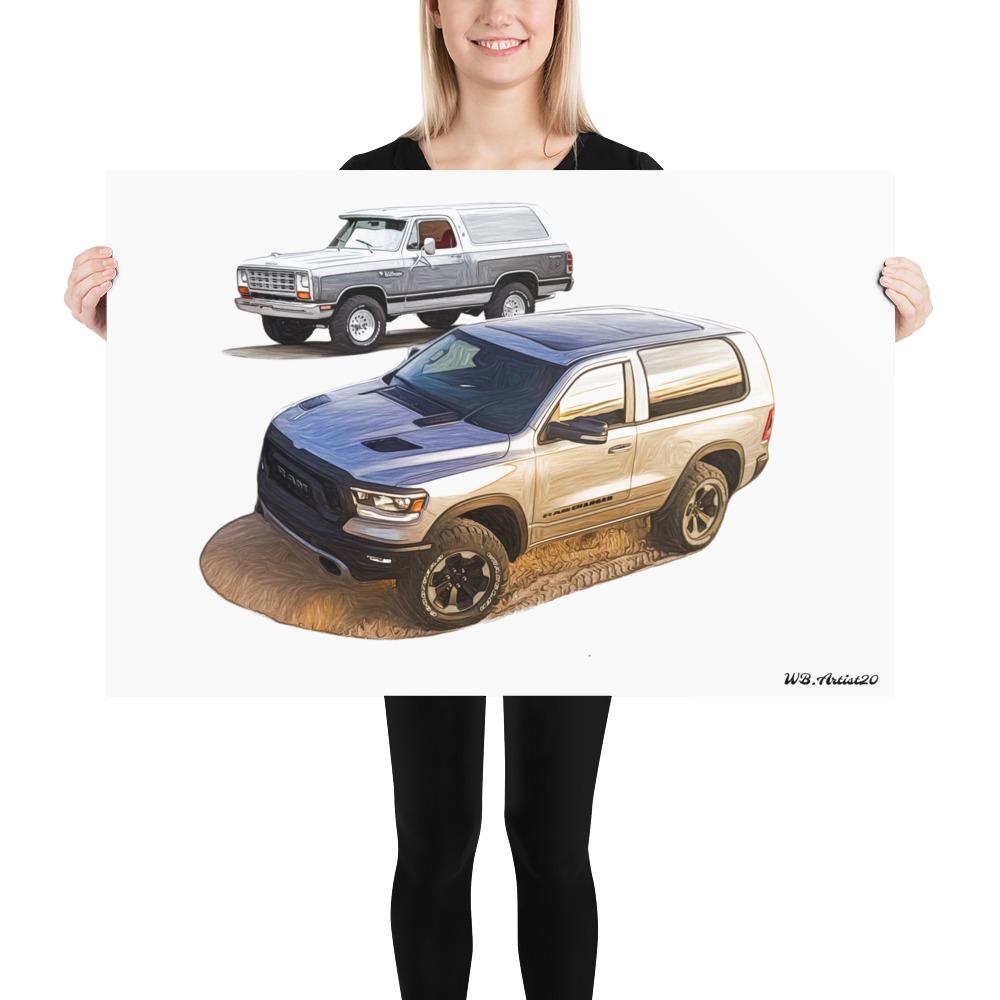 Ram Charger Homage Poster by WB.Artist20 - WBArtist20