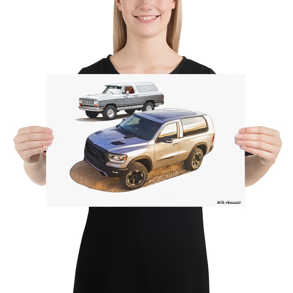 Ram Charger Homage Poster by WB.Artist20 - WBArtist20
