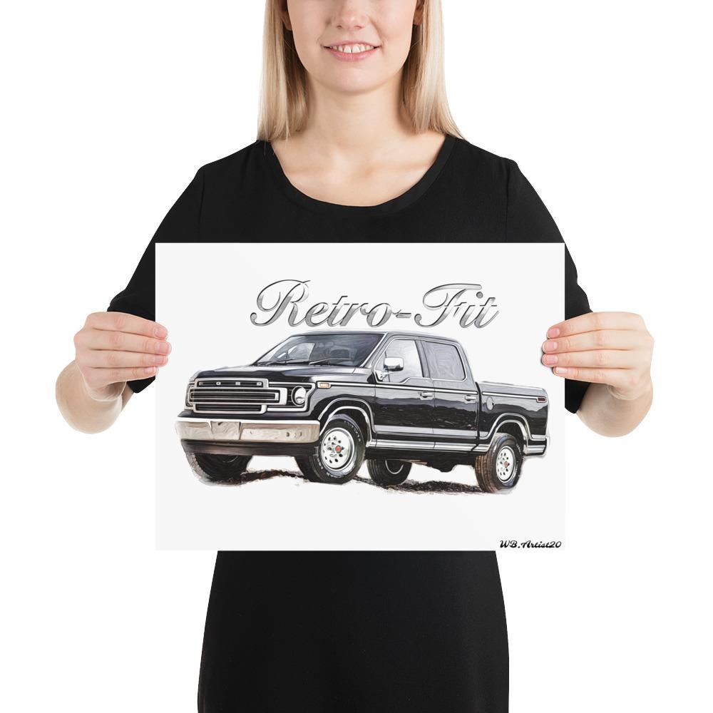 Retro F150 Poster by WB.Artist20 - WBArtist20