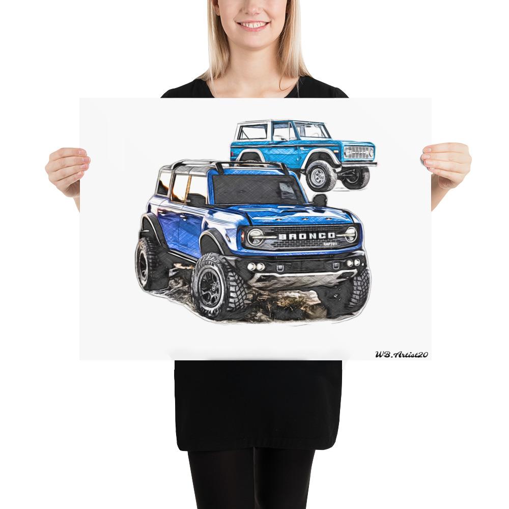 Bronco Raptor Poster By WB.Artist20 - WBArtist20