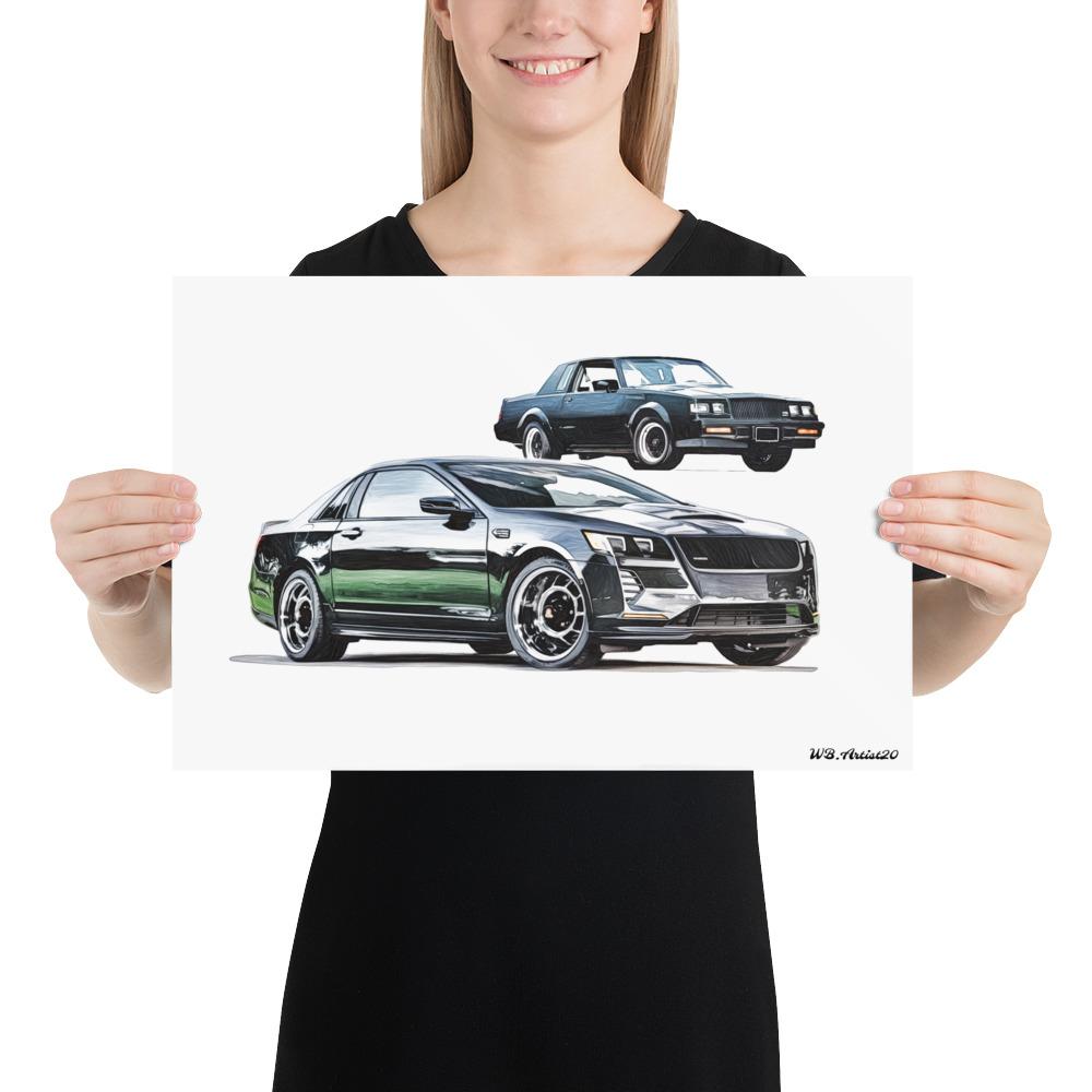 Modern GNX  Homage Poster by WB.Artist20 - WBArtist20