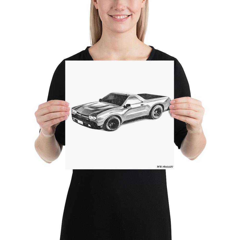 Modern El Camino Poster by WB. Artist20 - WBArtist20