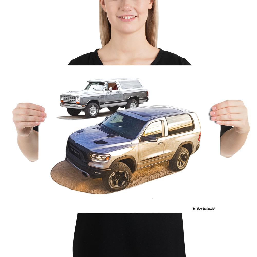 Ram Charger Homage Poster by WB.Artist20 - WBArtist20