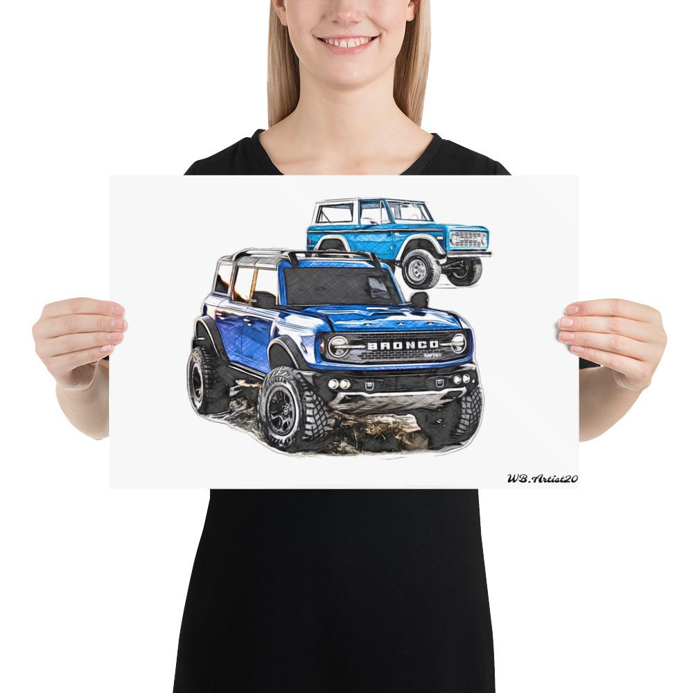 Bronco Raptor Poster By WB.Artist20 - WBArtist20