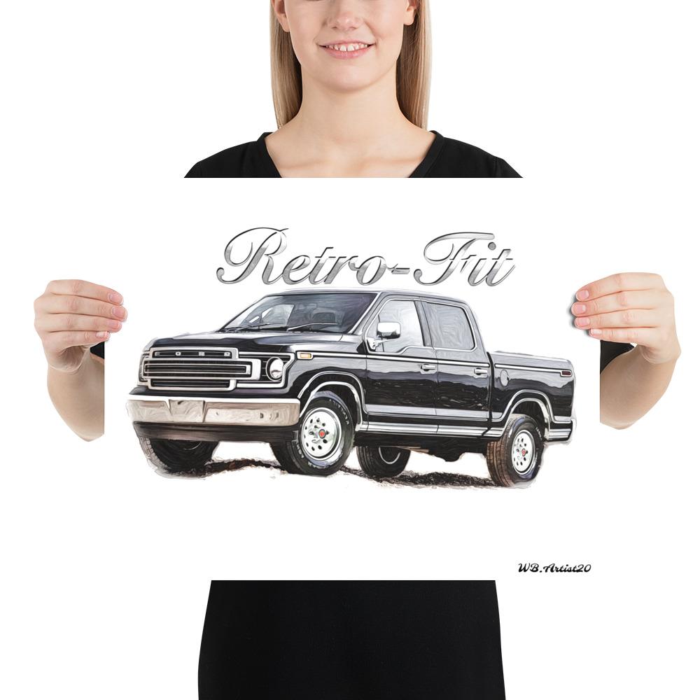 Retro F150 Poster by WB.Artist20 - WBArtist20