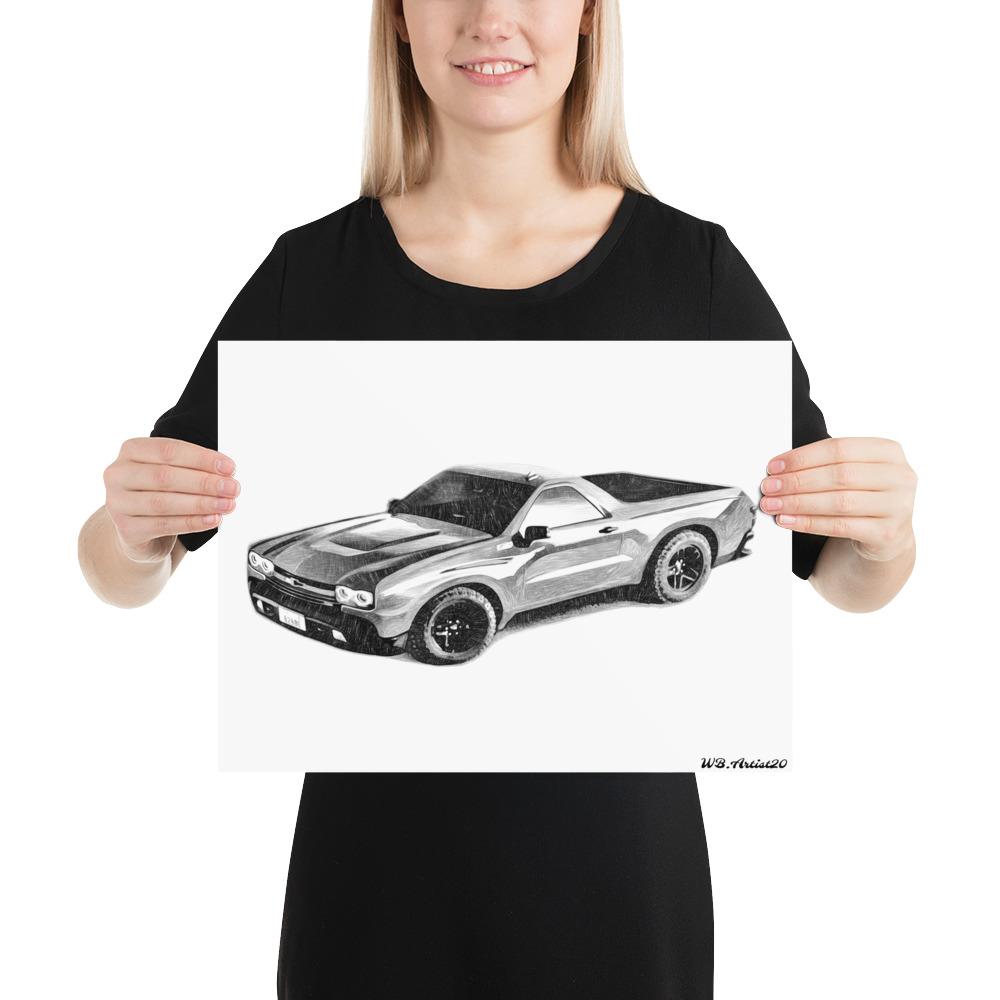 Modern El Camino Poster by WB. Artist20 - WBArtist20