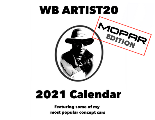 Mopar 2021 Calendar by WB.Artist20