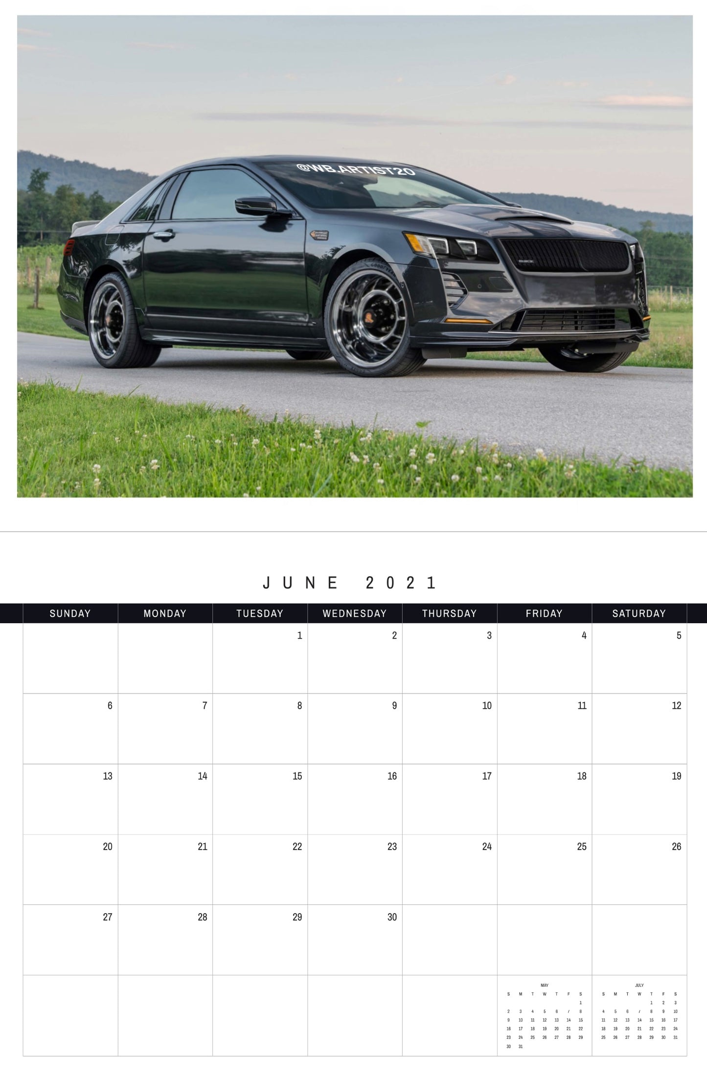 GM 2021 Calendar by WB.Artist20