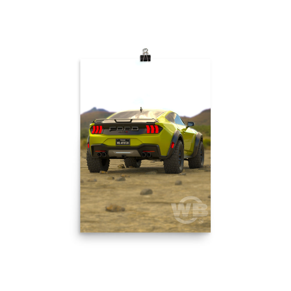 Mustang Raptor Poster LY by WB.Artist20