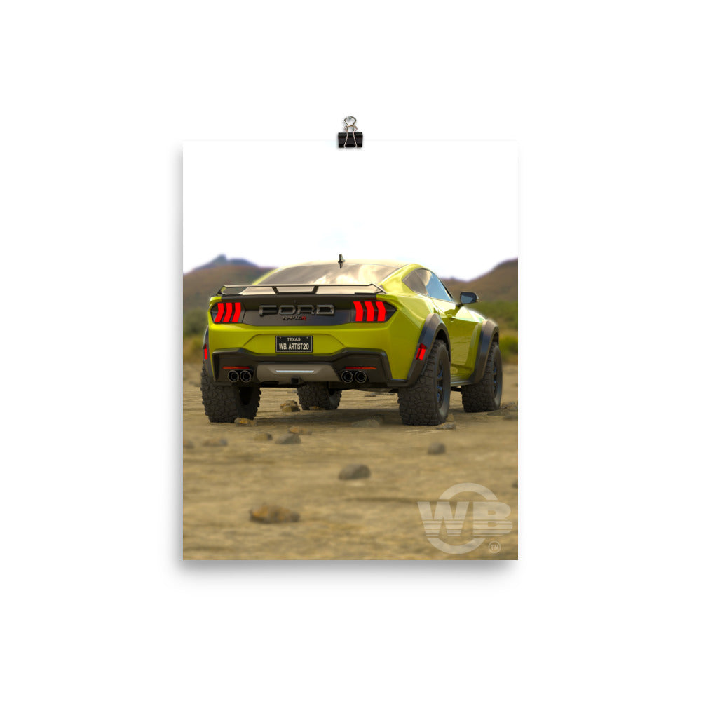 Mustang Raptor Poster LY by WB.Artist20