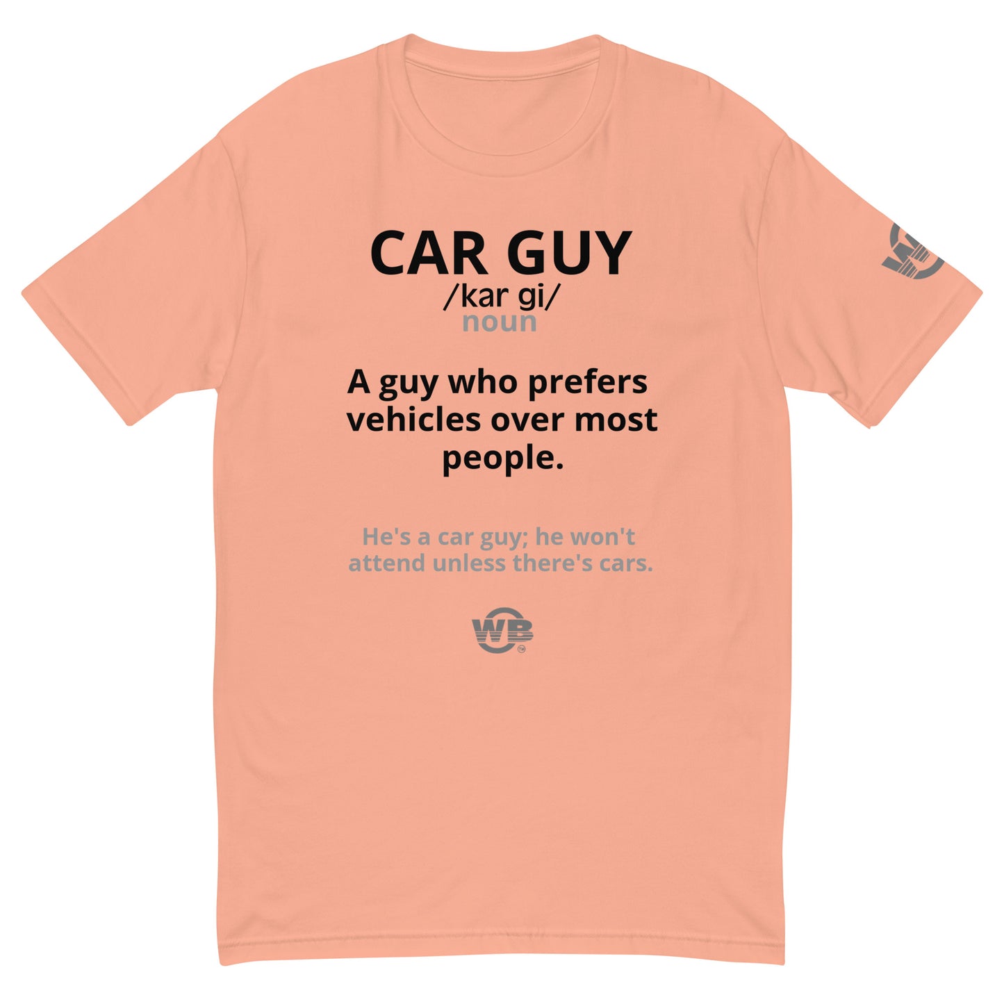 Car Guy Fitted Tee by WB.Artist20