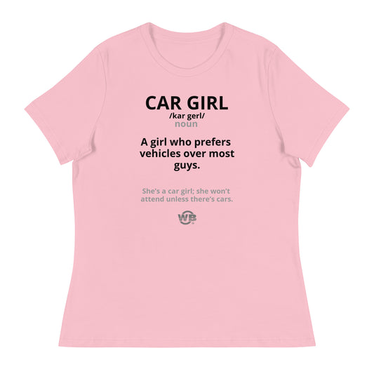 Car Girl Women's T-Shirt by WB.Artist20
